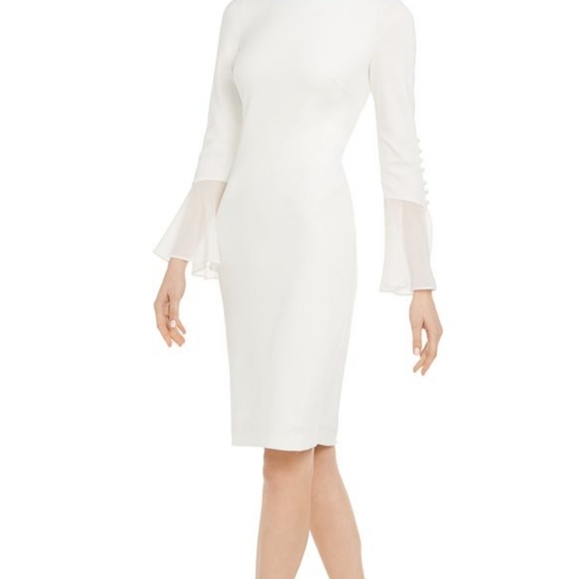 Calvin Klein White/Ivory Dress ♥ - Picture 9 of 9
